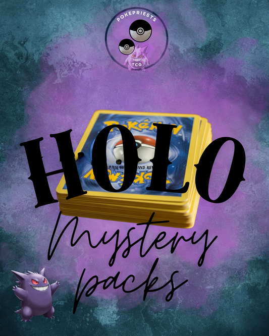 Pokepriest Mystery Holo Pack (20  Cards Per 1 Unit- Holo/Reverse Holo Guaranteed)